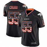 Nike Broncos 55 Bradley Chubb Black USA Flag Fashion Limited Jersey Dyin,baseball caps,new era cap wholesale,wholesale hats